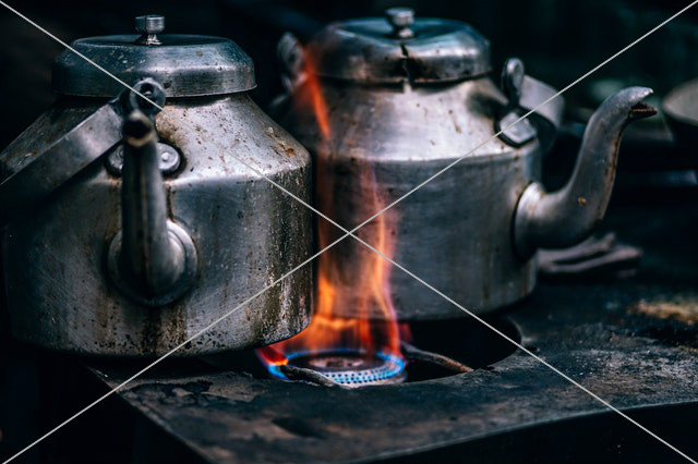 antique burn burning close up