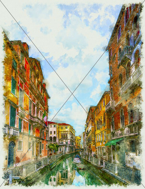 architecture buildings canal water