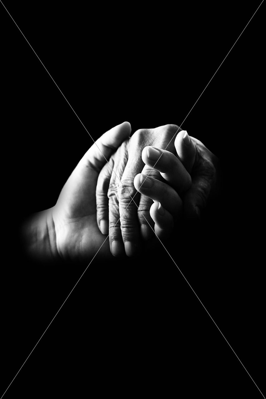 hands compassion help old care