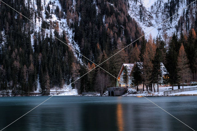 house near lake