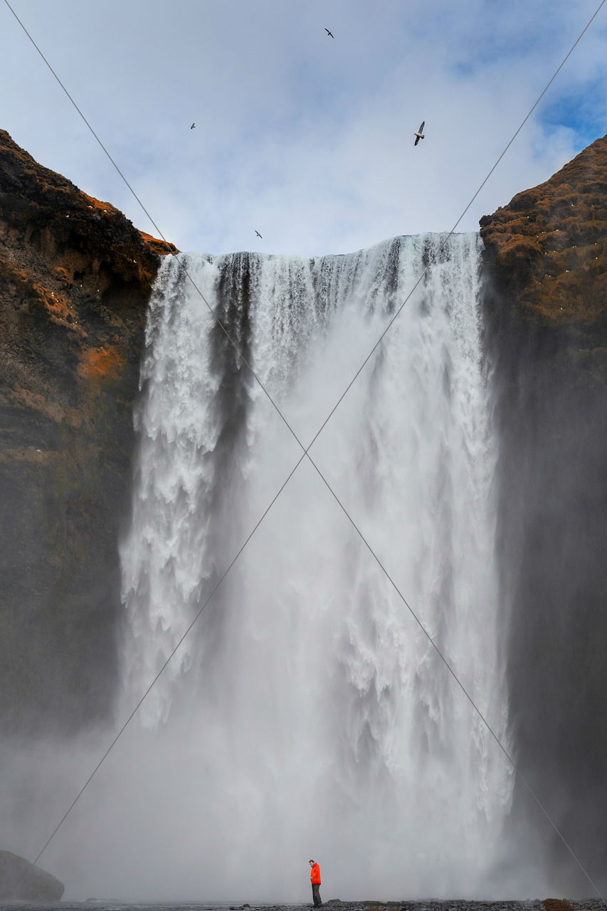 iceland skogafoss waterfall