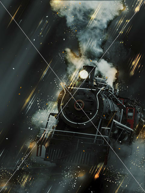 locomotive smoke steaming alaska