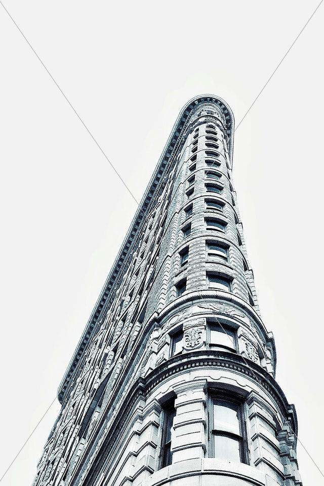 low angle photo of flatiron building